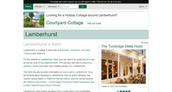 Desktop Screenshot of lamberhurst.kent-towns.co.uk