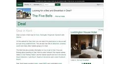 Desktop Screenshot of deal.kent-towns.co.uk